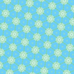 pattern illustration of abstract flowers