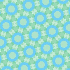 pattern illustration of abstract flowers