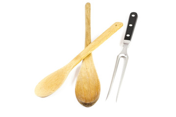 Fleischgabel mit Kochlöffel