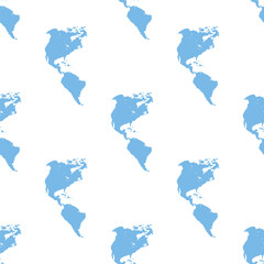 Fototapeta na wymiar Continental Americas seamless pattern