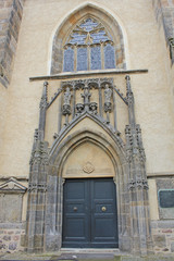 Obraz premium Lutherstadt Wittenberg: Portal der Stadtkirche (16. Jh.)