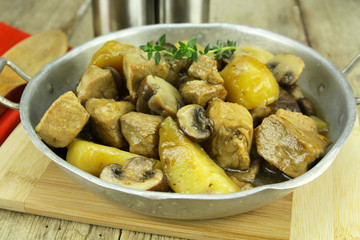 sauté de porc aux champignons