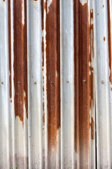 Rough painted metal wall