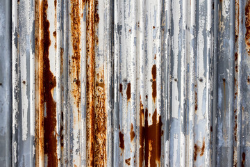 Rough painted metal wall