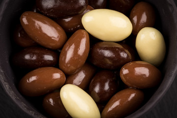 almonds in chocolate