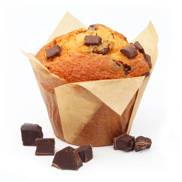 Muffin aux p&eacute;pites de chocolat