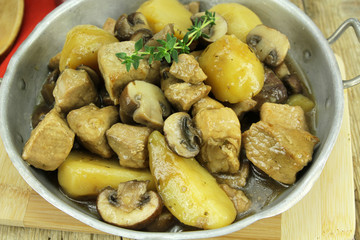 sauté de porc aux champignons