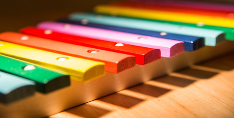 colorful wooden xylophone