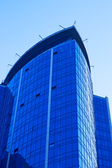 Skyscraper against a cloudless sky