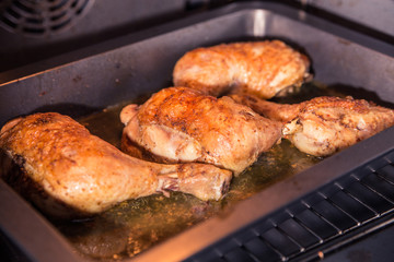 baked chicken legs in the oven