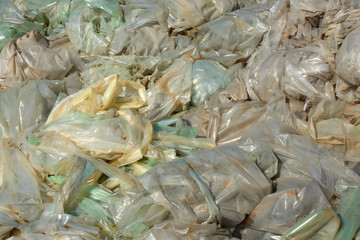 Polyethylene films landfill