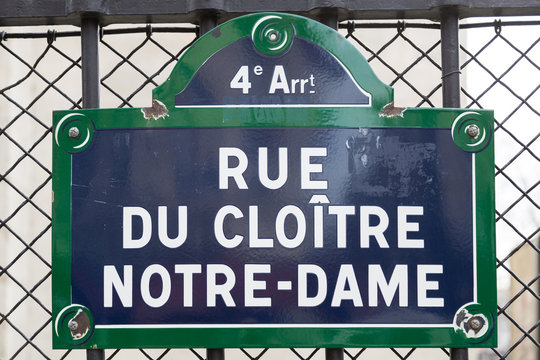 Paris street sign
