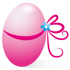 Osterei mit Schleife