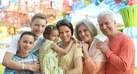 family spending time