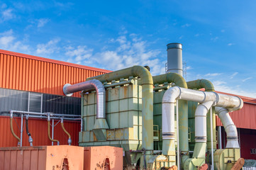 System of filtration of a factory