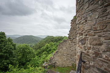Fototapeta na wymiar castle ruin old windeck germany