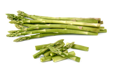 Asparagus isolated on white background