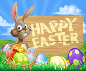 Easter Bunny Egg Sign