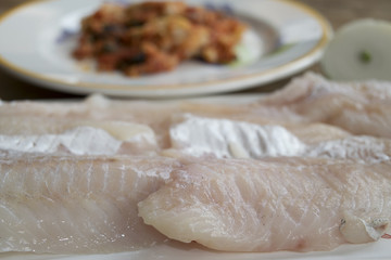 fresh fillet of cod