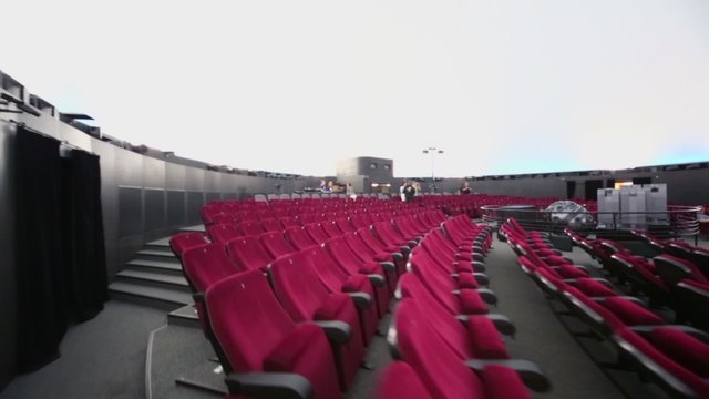 Auditorium and projector in Planetarium 