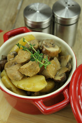 sauté de porc aux champignons