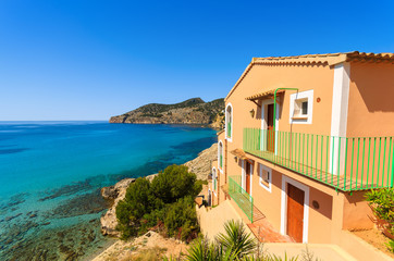 Holiday aparments on coast of Majorca island in Camp de Mar