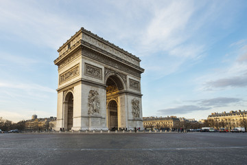 Naklejka premium Arc de Triomphe, Paryż, Francja. Najlepsze miejsce docelowe w Europie