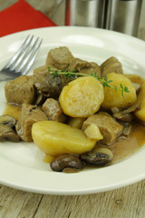 sauté de porc aux chamignons