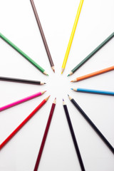 Naklejka premium colored pencils