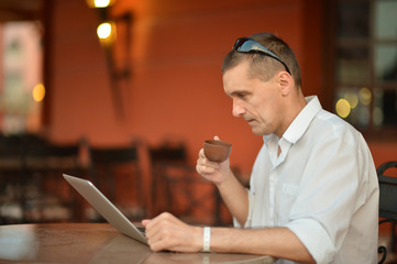 Man with laptop