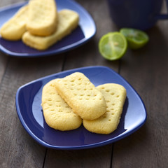 Homebaked shortbread biscuits