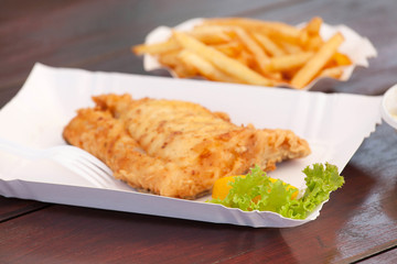 Fried fish.