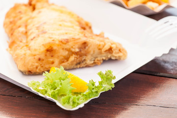 Fried fish.