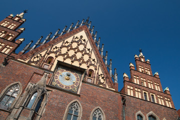 Wrocławski Ratusz detale architektoniczne