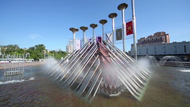 Fountain Music of Glory with dynamic color and music effects