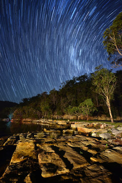 Star trail in Sydney.