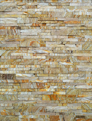 wall of brown stone