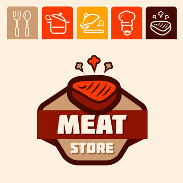 meat store logo
