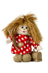 Fairy doll hobgoblin in shirt with polka dots