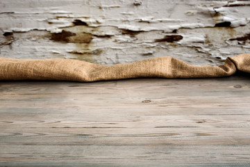 Wooden table with empty background and texture