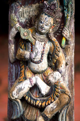 Ancient Nepalese wooden carving