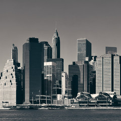 Naklejka premium Manhattan downtown skyline