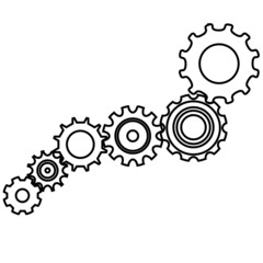 gears (cogs) forming a mechanism