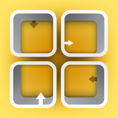 Abstract 3d vector illustration with place for text