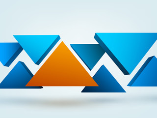 Abstract 3d vector illustration with place for text