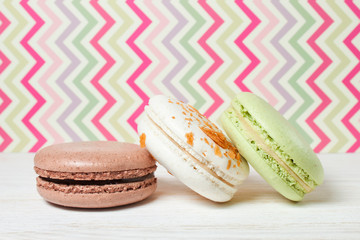 French macaroons .Dessert