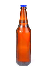 Bottle of beer  isolated on white background