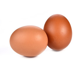 Egg isolated with white on background