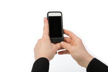 Ein Smartphone in zwei Händen