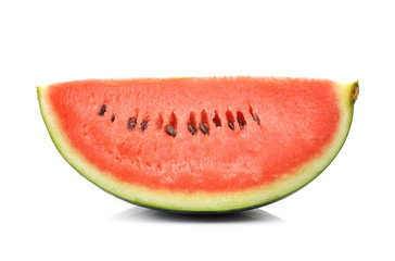 red watermelon isolated on white background